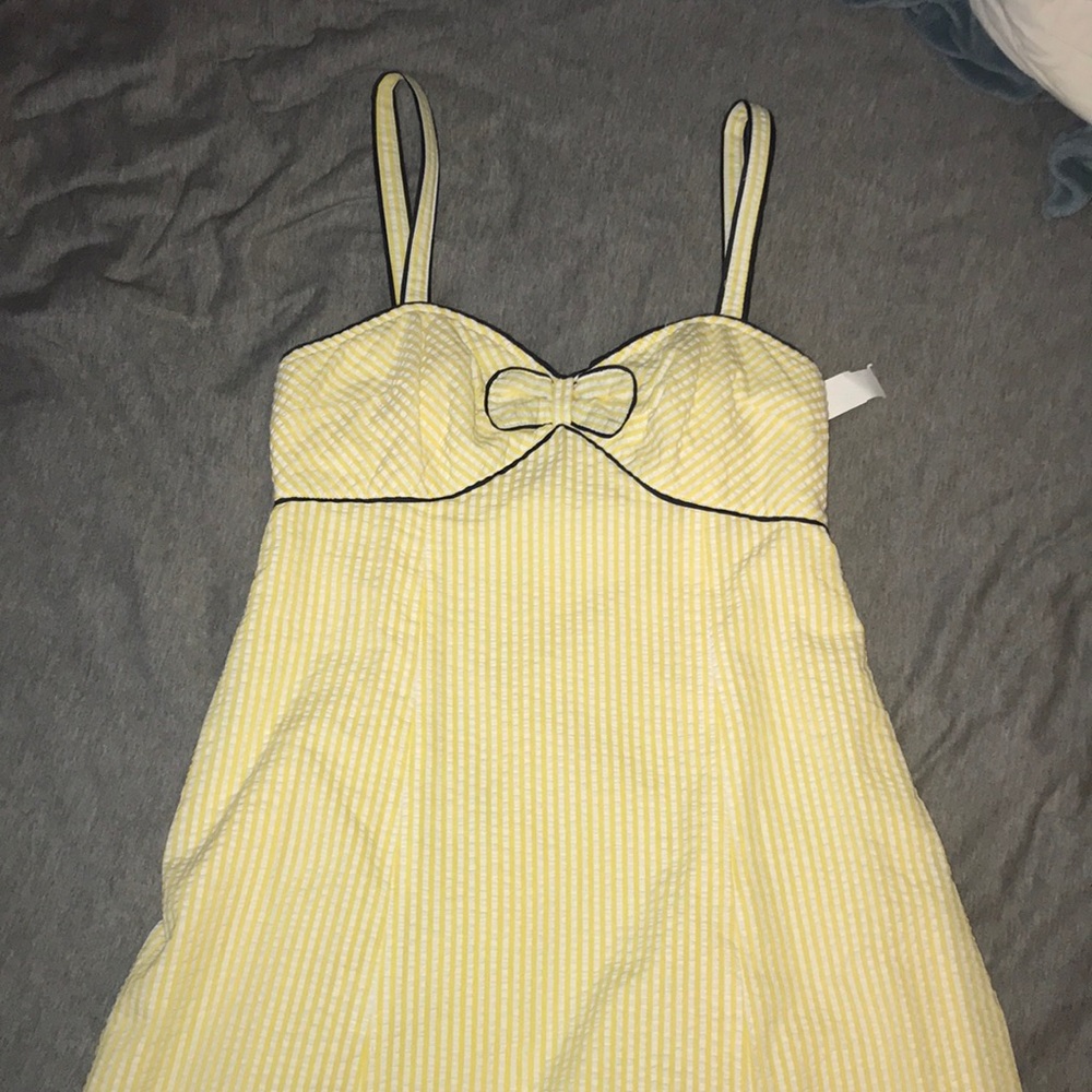 Vintage yellow gingham dress
